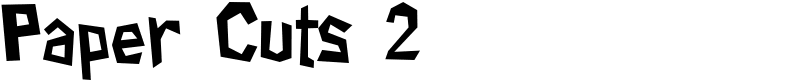 Paper Cuts 2 Font