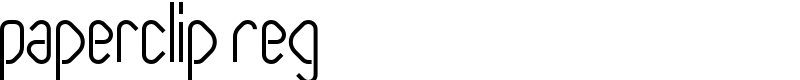 Paperclip Reg Font