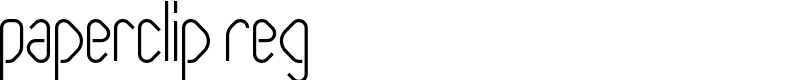 Paperclip Reg Font