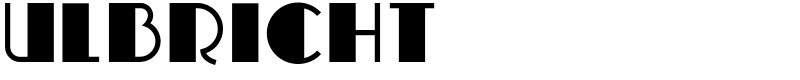 ulbricht Font