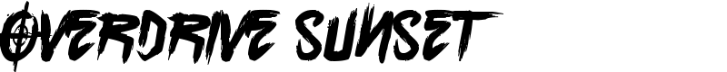 Overdrive Sunset Font