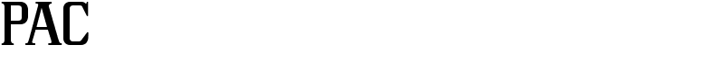 PAC  Font