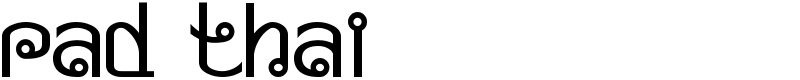 Pad Thai Font
