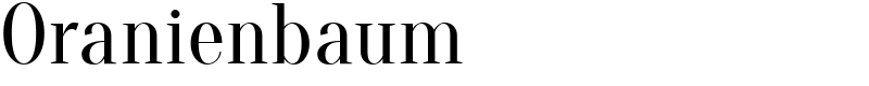 Oranienbaum Font