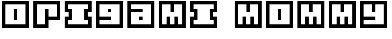 Origami Mommy Font