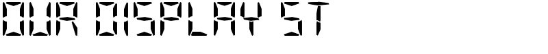 Our Display St Font