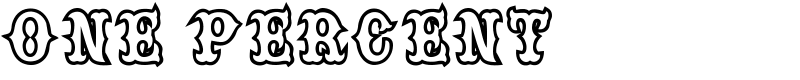 one percent Font