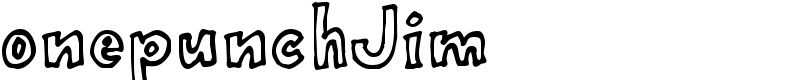 onepunchJim  Font