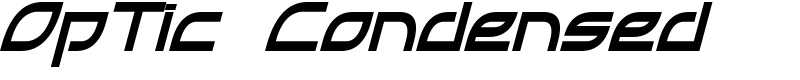 OpTic Condensed Font