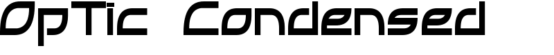 OpTic Condensed Font