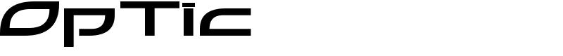 OpTic Font