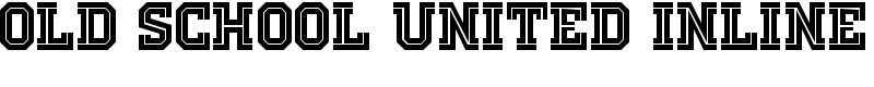 Old School United Inline Font