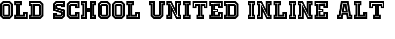 Old School United Inline Alt Font