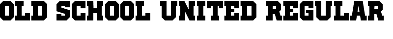 Old School United Regular Font