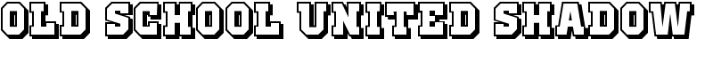 Old School United Shadow Font
