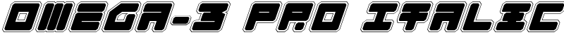 Omega-3 Pro Italic Font