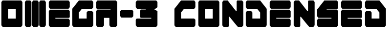 Omega-3 Condensed Font