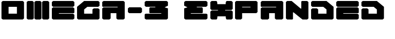 Omega-3 Expanded Font