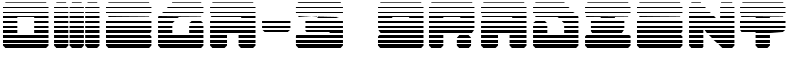 Omega-3 Gradient Font