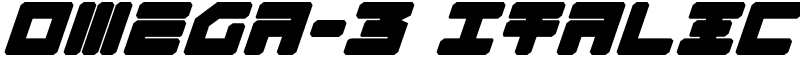 Omega-3 Italic Font