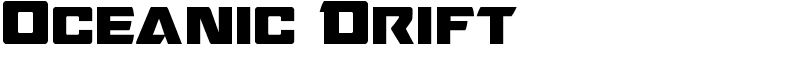 Oceanic Drift Font