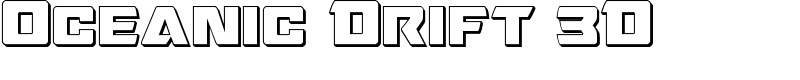 Oceanic Drift 3D Font