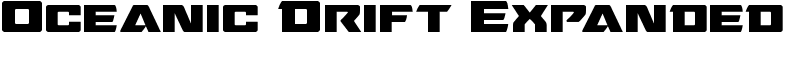 Oceanic Drift Expanded Font