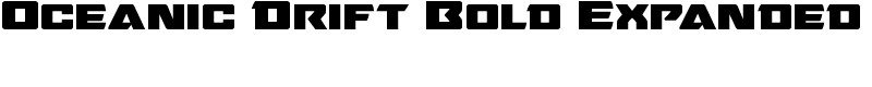 Oceanic Drift Bold Expanded Font