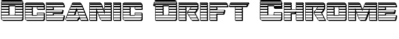 Oceanic Drift Chrome Font