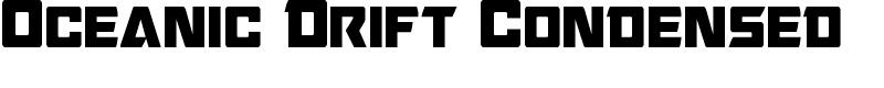 Oceanic Drift Condensed Font