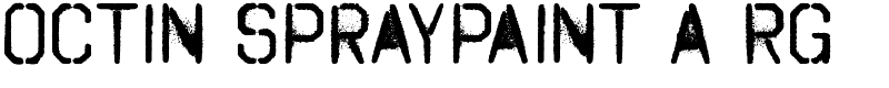 Octin Spraypaint A Rg Font