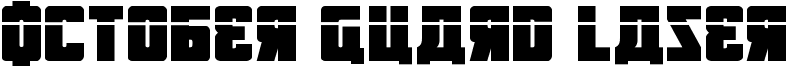 October Guard Laser Font
