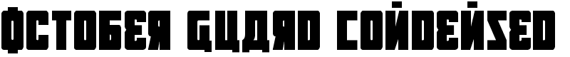October Guard Condensed Font