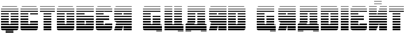 October Guard Gradient Font