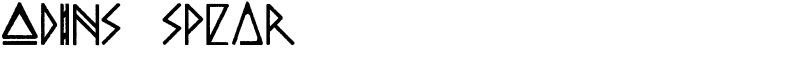 ODINS SPEAR Font
