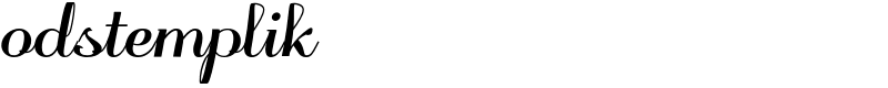 odstemplik Font