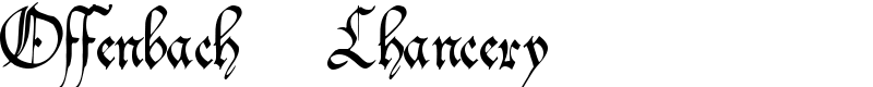 Offenbach Chancery Font