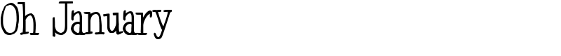 Oh January Font