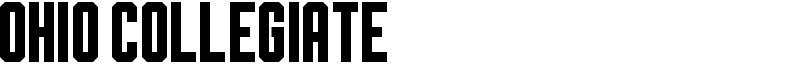 Ohio Collegiate Font