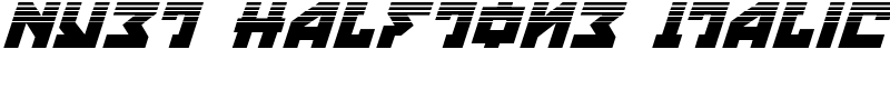 Nyet Halftone Italic Font