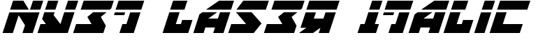 Nyet Laser Italic Font