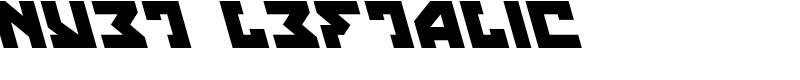 Nyet Leftalic Font