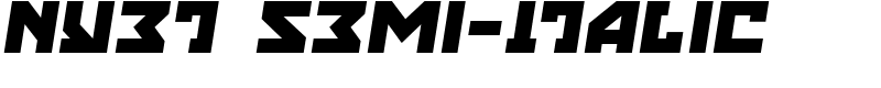 Nyet Semi-Italic Font