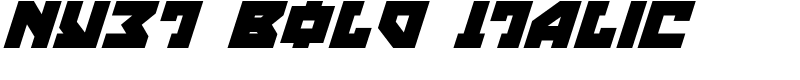 Nyet Bold Italic Font