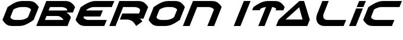 Oberon Italic Font