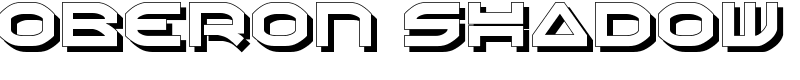 Oberon Shadow Font