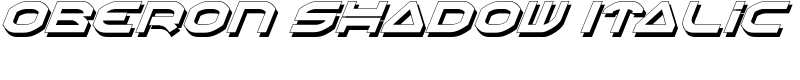 Oberon Shadow Italic Font