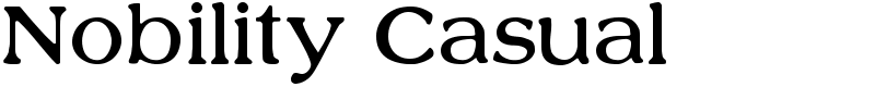 Nobility Casual Font