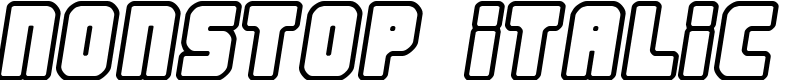 Nonstop italic Font