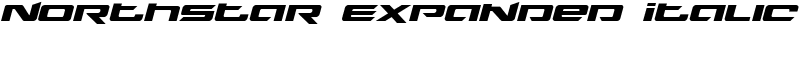 Northstar Expanded Italic Font